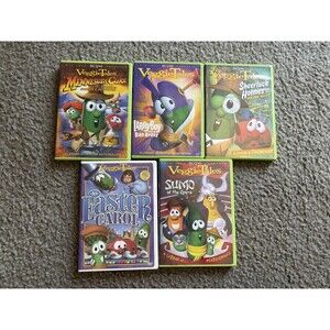 Veggie Tales DVD Movie Lot Minnesota Cuke/ Larryboy/Sumo Of The Opera/Easter